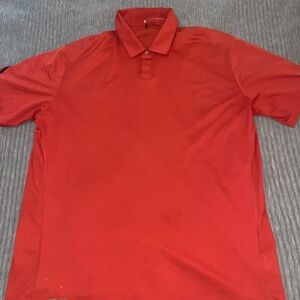Nike Dri-FIT Tiger Woods Collection Golf Polo Shirt Mens XL Sunday Red Stripe